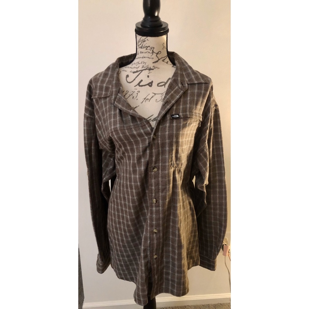 👻 2/$25 North Face Men’s Flannel Brown XL